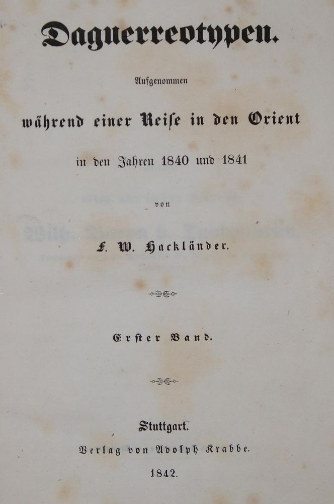 Große Abbildung Nr.1: 137-1021 Hackländer,F.W.: (Literatur und illustrierte Bücher bis 19.Jahrhundert)