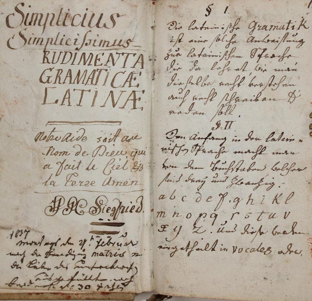 Große Abbildung Nr.1: 137-1026 Simplicissimus.: (Handschriften)