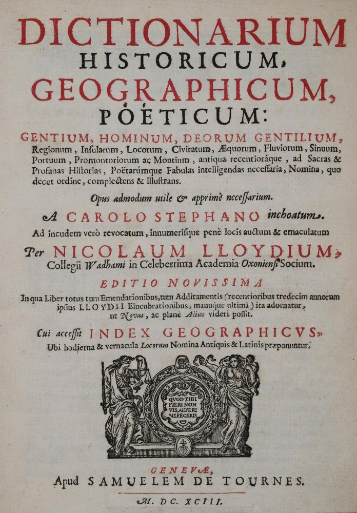Große Abbildung Nr.1: 137-105 (Estienne,C.).: (Alte Drucke, Handschriften und Theologie)