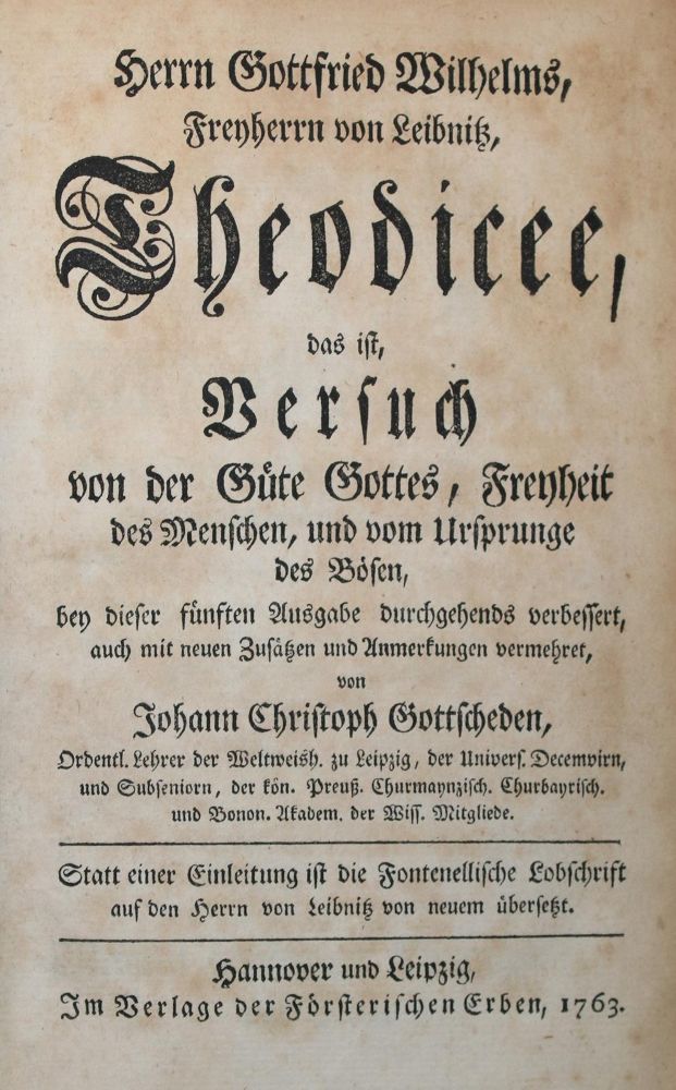 Große Abbildung Nr.1: 137-1059 Leibniz,G.W.v.: (Literatur und illustrierte Bücher bis 19.Jahrhundert)