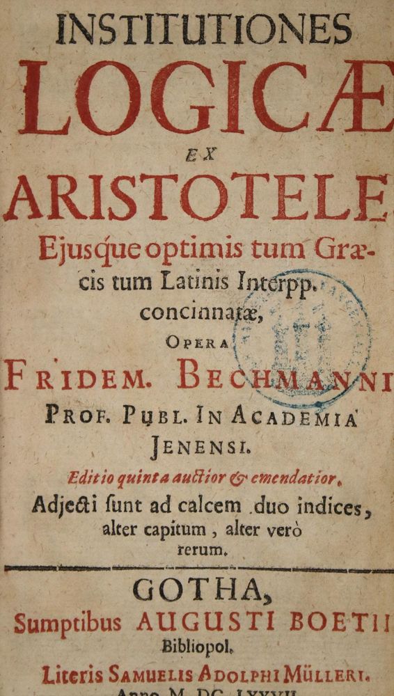 Große Abbildung Nr.2: 137-1065 Bechmann,F.: (Logik)
