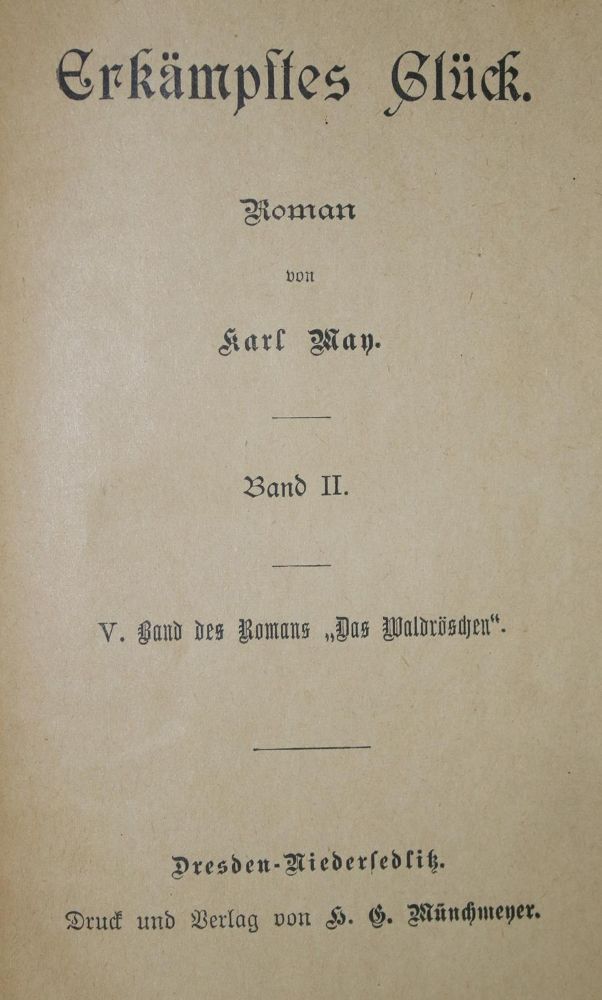 Große Abbildung Nr.11: 137-1068 May,K.: (Literatur und illustrierte Bücher bis 19.Jahrhundert)