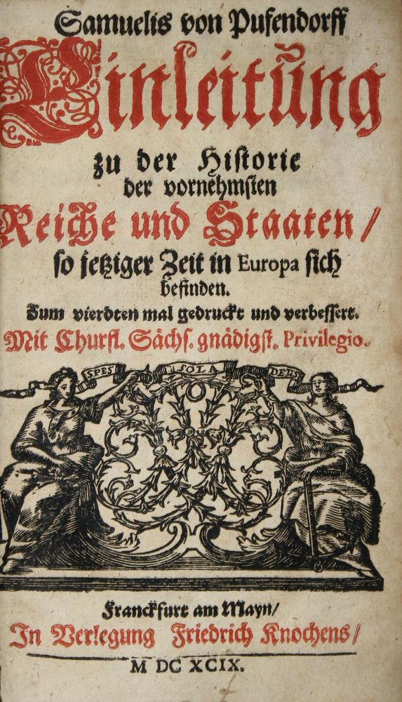 Große Abbildung Nr.1: 137-1083 Pufendorff,S.v.: (Literatur und illustrierte Bücher bis 19.Jahrhundert)