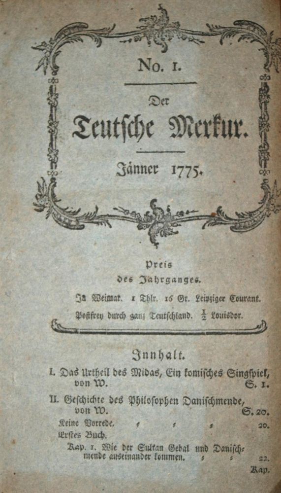 Große Abbildung Nr.1: 137-1115 Wieland,C.M. (Hrsg.).: (Wertheriaden)