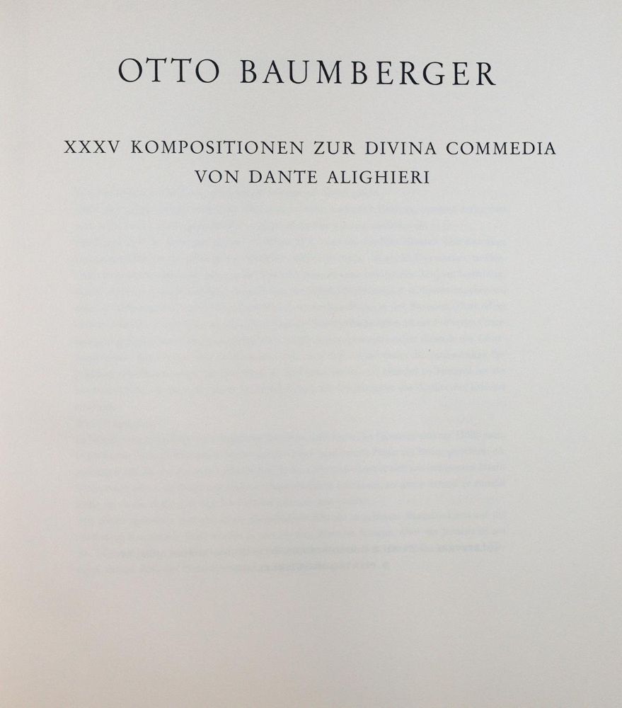 Große Abbildung Nr.2: 137-1124 Baumberger,O.: (Literatur und illustrierte Bücher 20.Jahrhundert - Alte Literatur in modernen Ausgaben)