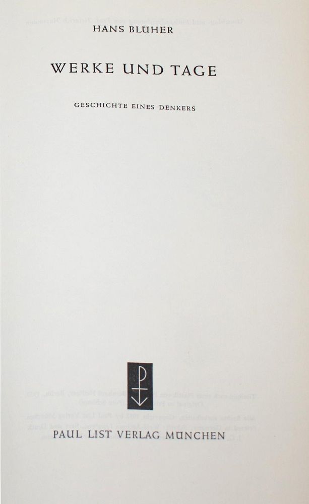 Große Abbildung Nr.2: 137-1126 Blüher,H.: (Literatur und illustrierte Bücher 20.Jahrhundert - Alte Literatur in modernen Ausgaben)