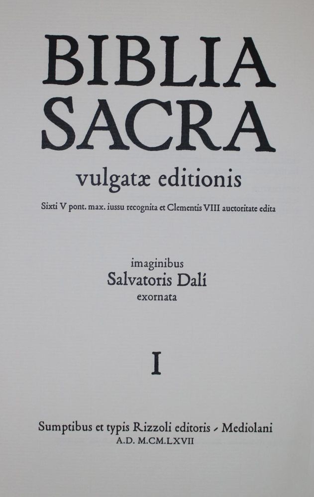 Große Abbildung Nr.1: 137-1152 Biblia sacra: (Dali)