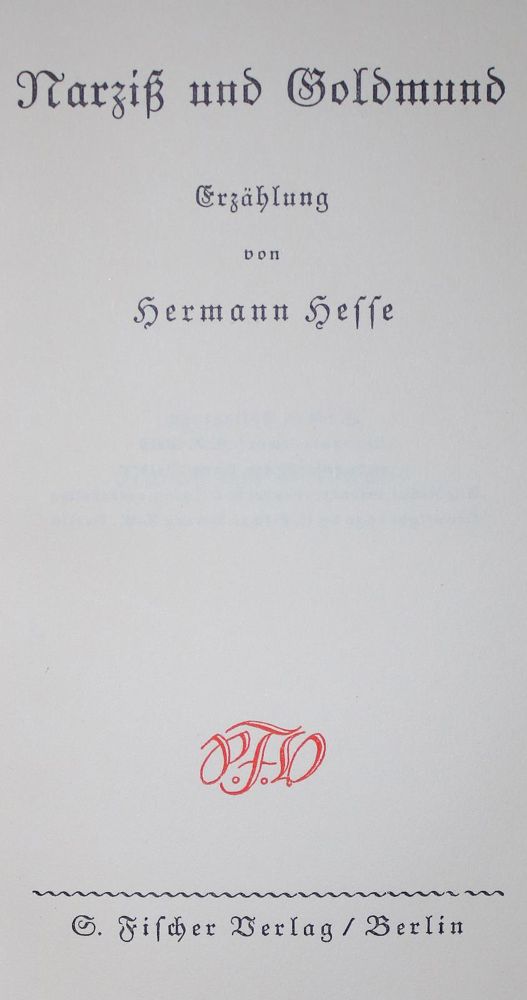 Große Abbildung Nr.1: 137-1166 Hesse,H.: (Einband, Hugo Boss Einband)