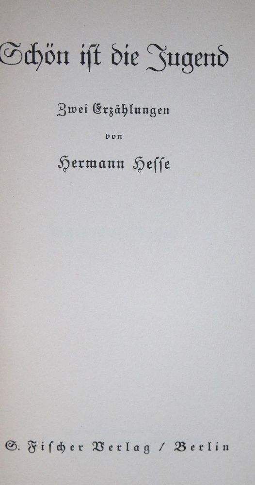 Große Abbildung Nr.1: 137-1167 Hesse,H.: (Einband, Hugo Boss Einband)