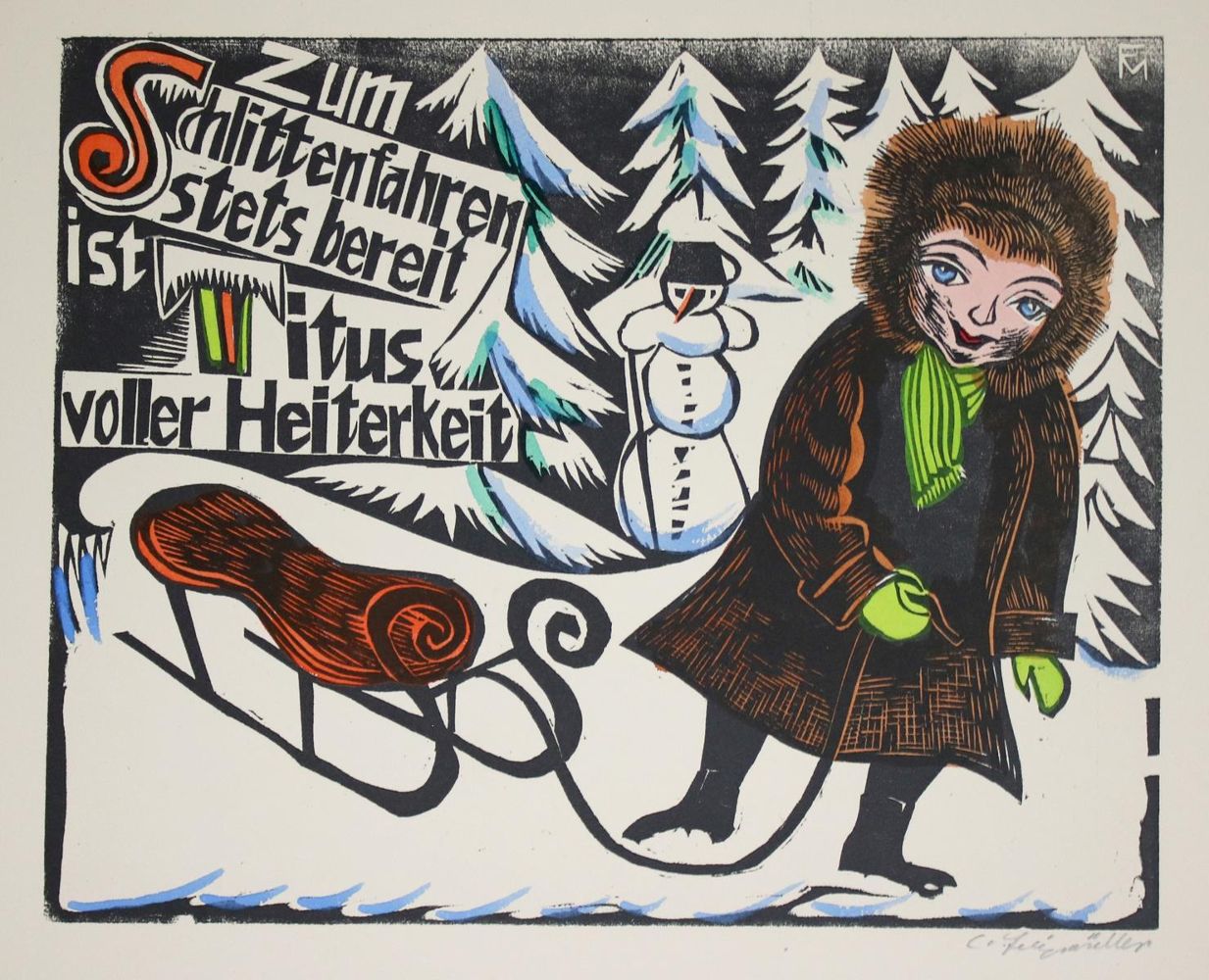 Große Abbildung Nr.12: 137-1187 Felixmüller,C.: (Literatur und illustrierte Bücher 20.Jahrhundert - Alte Literatur in modernen Ausgaben)