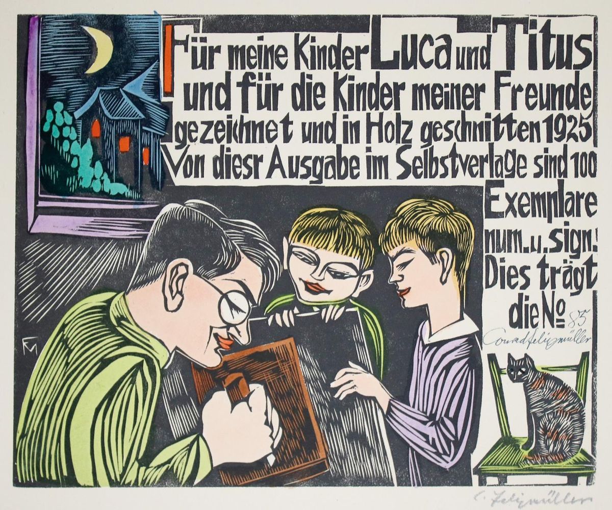 Große Abbildung Nr.2: 137-1187 Felixmüller,C.: (Literatur und illustrierte Bücher 20.Jahrhundert - Alte Literatur in modernen Ausgaben)