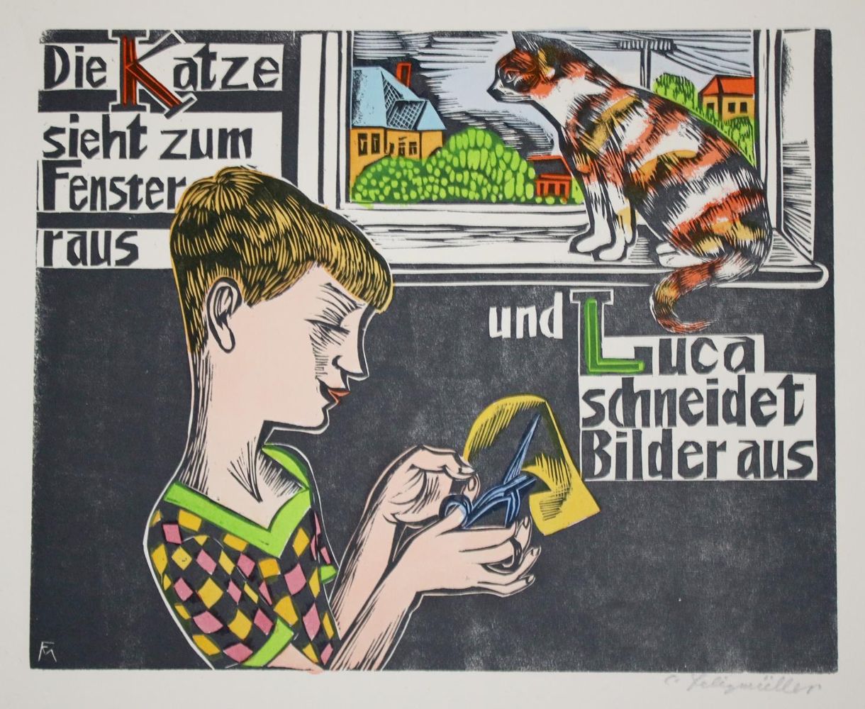 Große Abbildung Nr.8: 137-1187 Felixmüller,C.: (Literatur und illustrierte Bücher 20.Jahrhundert - Alte Literatur in modernen Ausgaben)