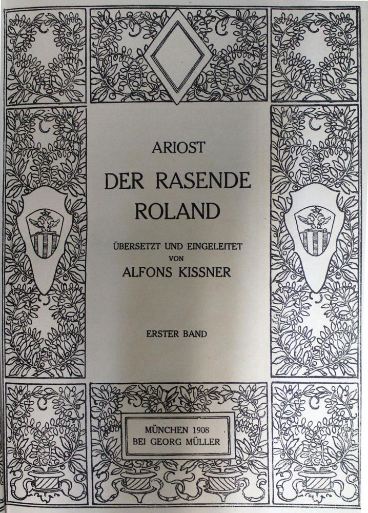 Große Abbildung Nr.1: 137-1203 Ariost, (L.): (Georg Müller Verlag)