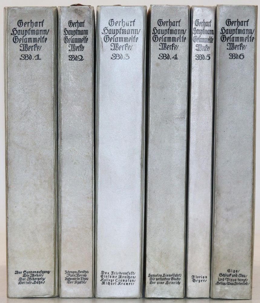 Große Abbildung Nr.2: 137-1218 Hauptmann,G.: (Literatur und illustrierte Bücher 20.Jahrhundert - Alte Literatur in modernen Ausgaben)