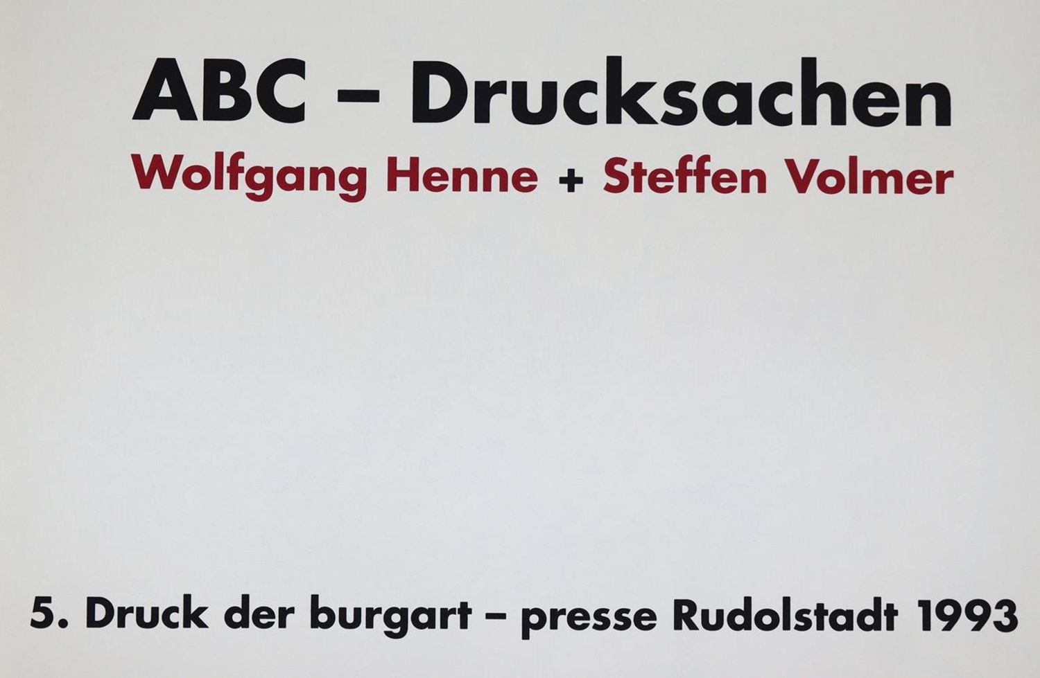 Große Abbildung Nr.2: 137-1219 Henne,W. u. S.Volmer.: (Literatur und illustrierte Bücher 20.Jahrhundert - Alte Literatur in modernen Ausgaben)