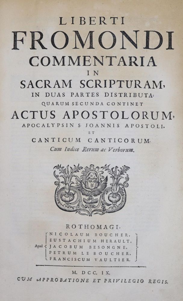 Große Abbildung Nr.1: 137-123 Froidmont,L.: (Alte Drucke, Handschriften und Theologie)