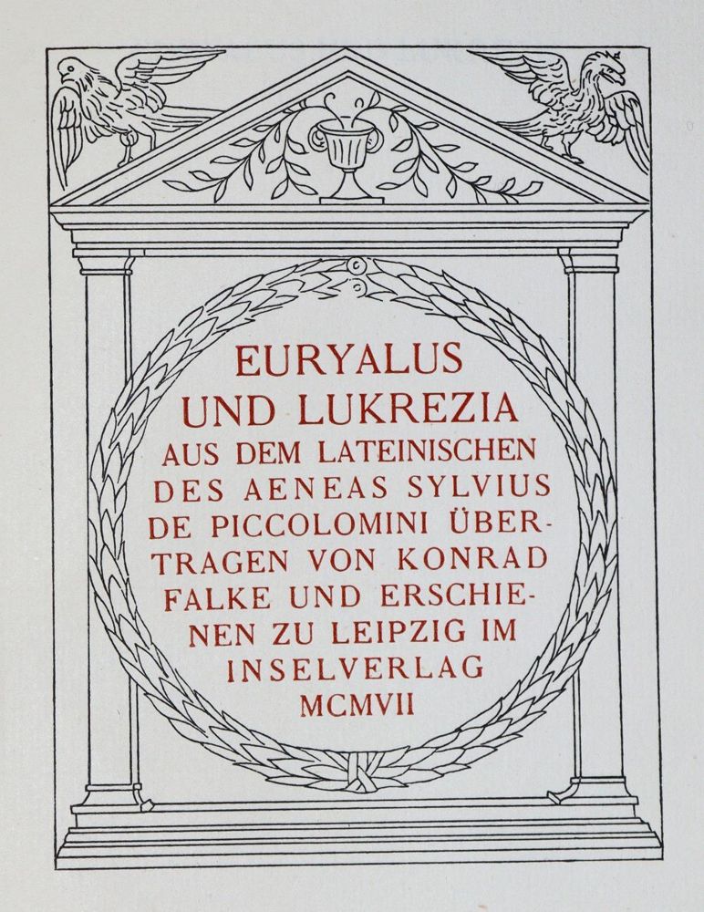 Große Abbildung Nr.1: 137-1236 Piccolomini,A.S.de.: (Insel-Verlag)