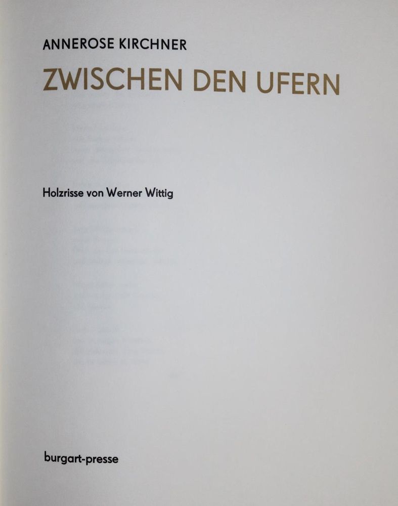Große Abbildung Nr.2: 137-1252 Kirchner,A.: (Literatur und illustrierte Bücher 20.Jahrhundert - Alte Literatur in modernen Ausgaben)