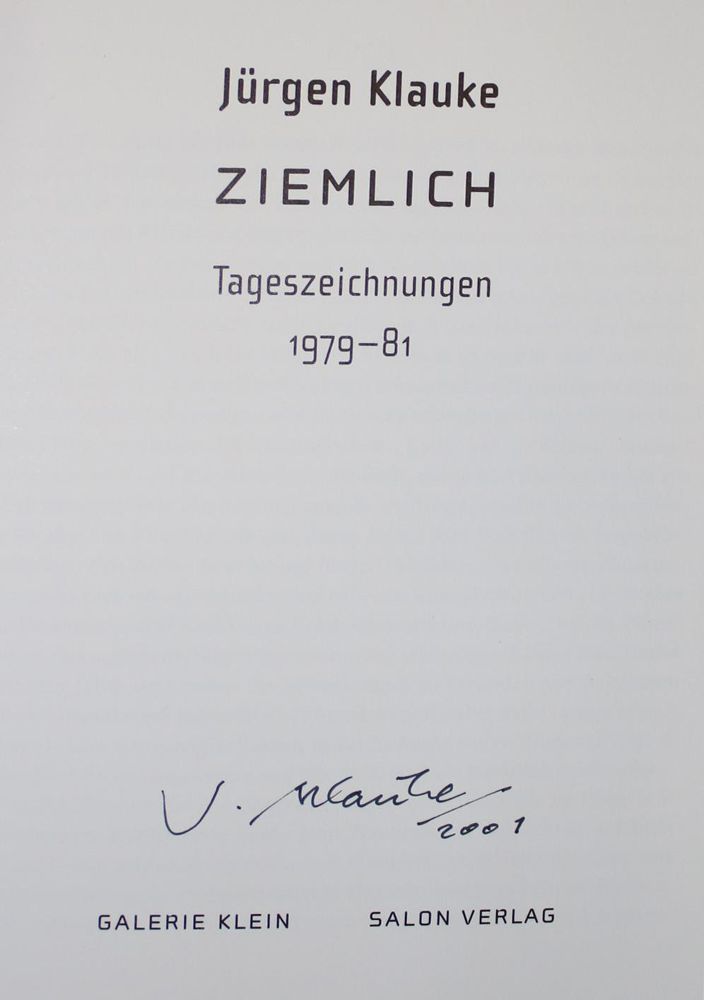 Große Abbildung Nr.1: 137-1253 Klauke,J.: (Literatur und illustrierte Bücher 20.Jahrhundert - Alte Literatur in modernen Ausgaben)