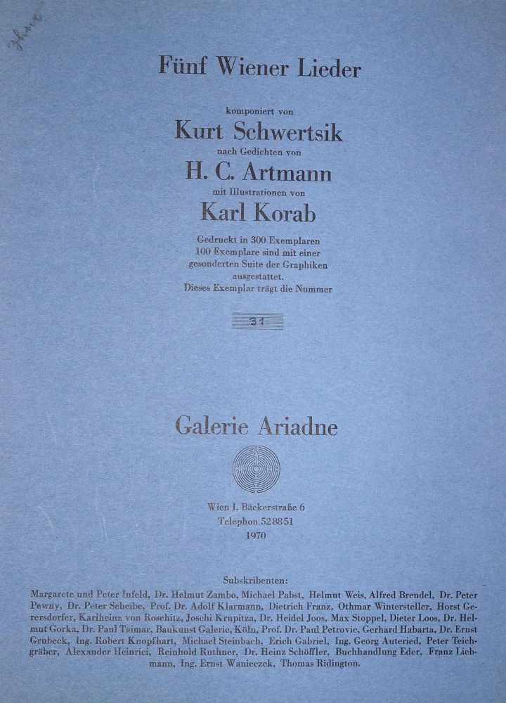 Große Abbildung Nr.2: 137-1259 Artmann,H.C.: (Korab)