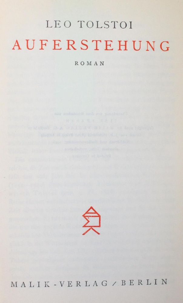 Große Abbildung Nr.1: 137-1284 Tolstoi,L.N.: (Malik-Verlag)