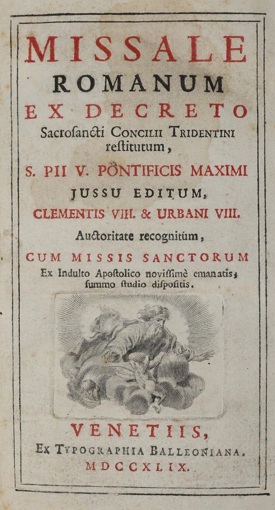 Große Abbildung Nr.3: 137-134 Novum Missale Romanum: (Gesangbücher)