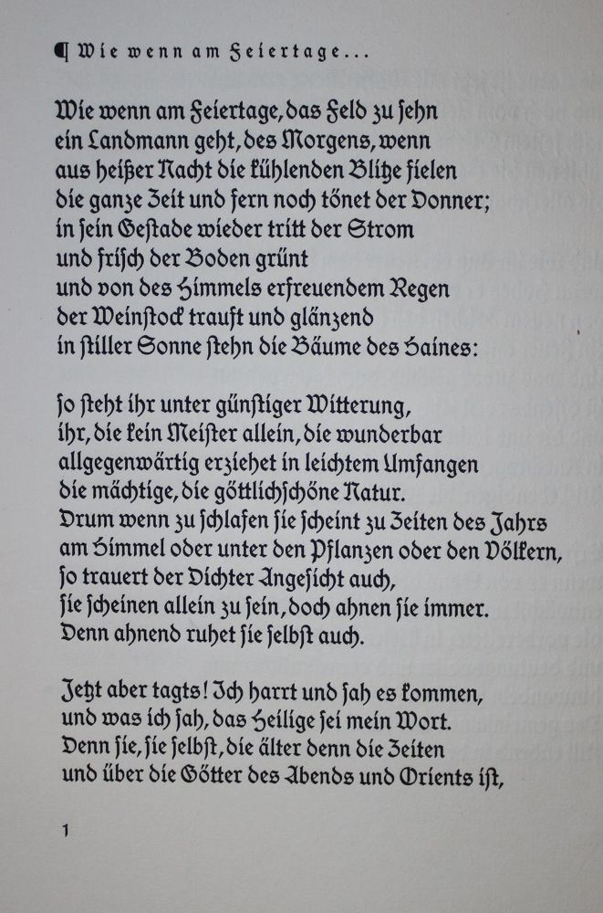 Große Abbildung Nr.1: 137-1358 Hölderlin,F.: (Rupprecht-Presse)