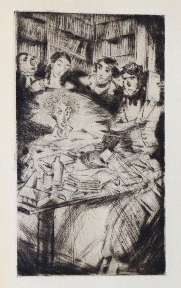 Große Abbildung Nr.1: 137-1381 Nodier,(C.), (G.)Flaubert u. (C.)Asselineau.: (Steiner-Prag)