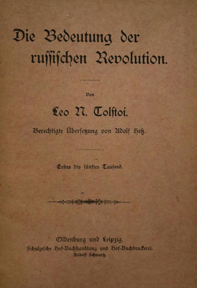 Große Abbildung Nr.1: 137-1388 Tolstoi,L.N.: (Literatur und illustrierte Bücher 20.Jahrhundert - Alte Literatur in modernen Ausgaben)