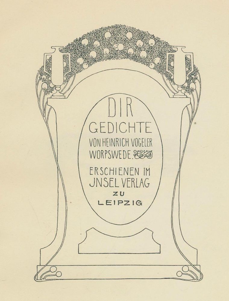 Große Abbildung Nr.4: 137-1402 Vogeler,H.: (Literatur und illustrierte Bücher 20.Jahrhundert - Alte Literatur in modernen Ausgaben)