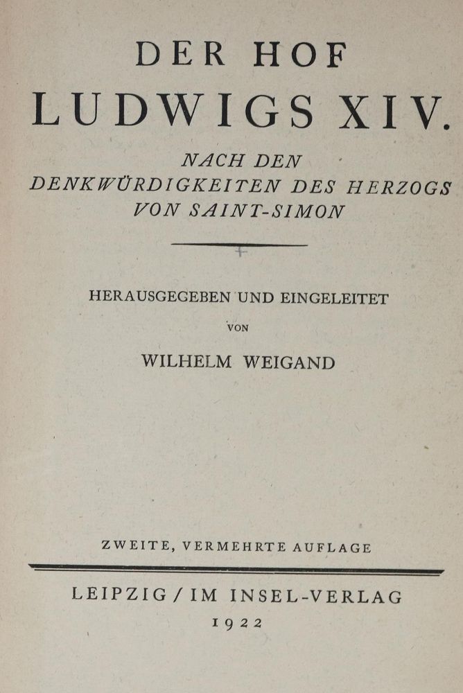 Große Abbildung Nr.1: 137-1405 Weigand,W.(Hrsg.).: (Literatur und illustrierte Bücher 20.Jahrhundert - Alte Literatur in modernen Ausgaben)