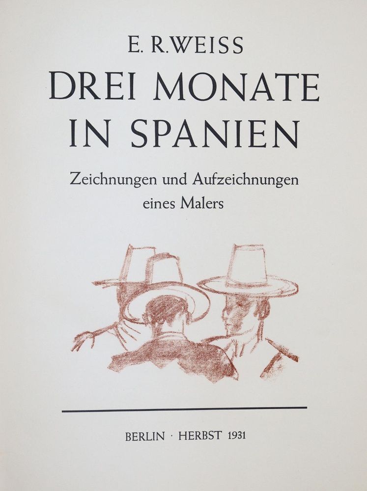 Große Abbildung Nr.2: 137-1406 Weiss,E.R.: (Literatur und illustrierte Bücher 20.Jahrhundert - Alte Literatur in modernen Ausgaben)