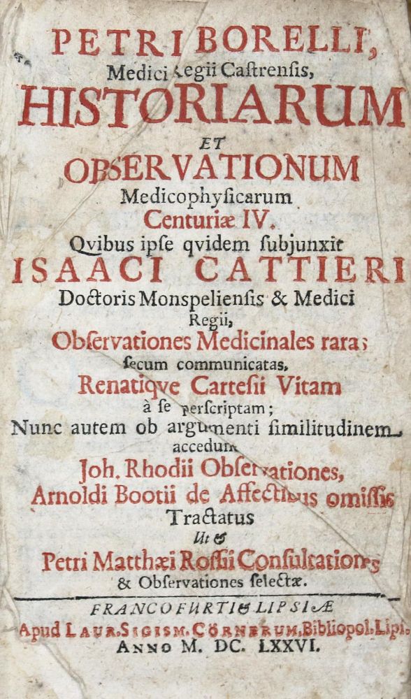 Große Abbildung Nr.1: 137-1445 Borel,P.: (Medizin)