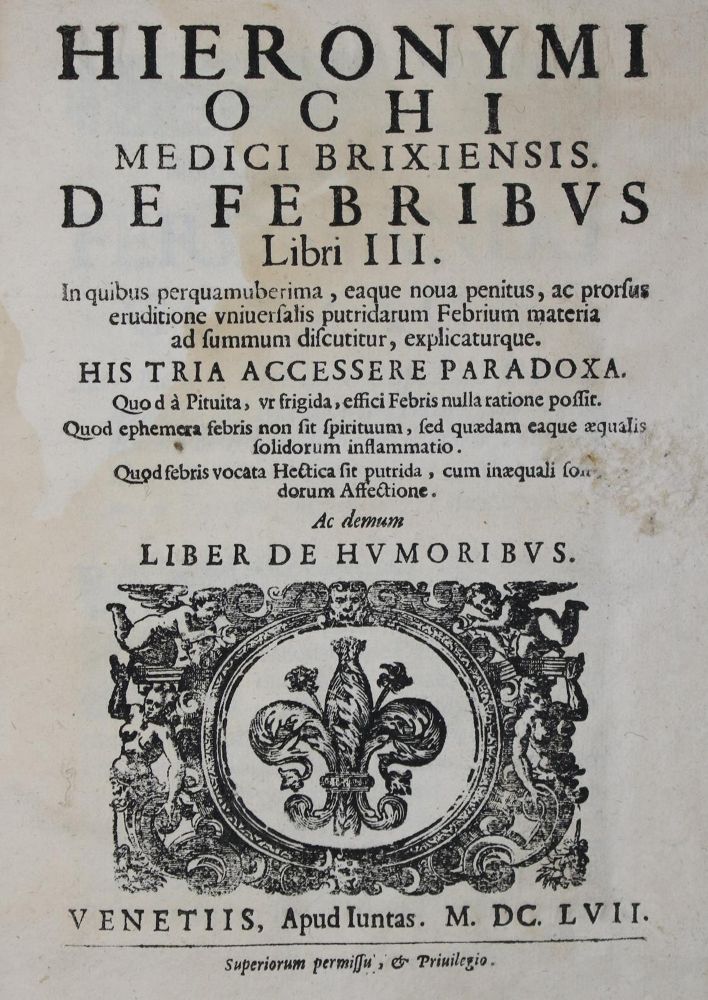 Große Abbildung Nr.1: 137-1448 Occhi Rizetti,G.: (Medizin, Fieber)