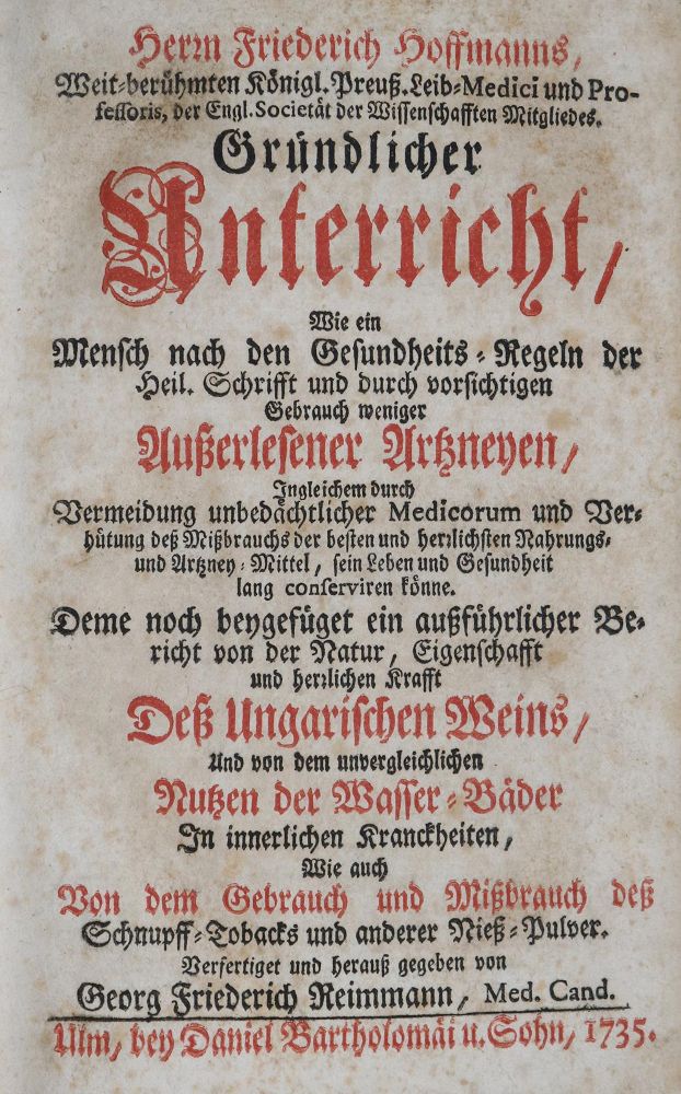 Große Abbildung Nr.1: 137-1459 Hoffmann,F.: (Medizin)