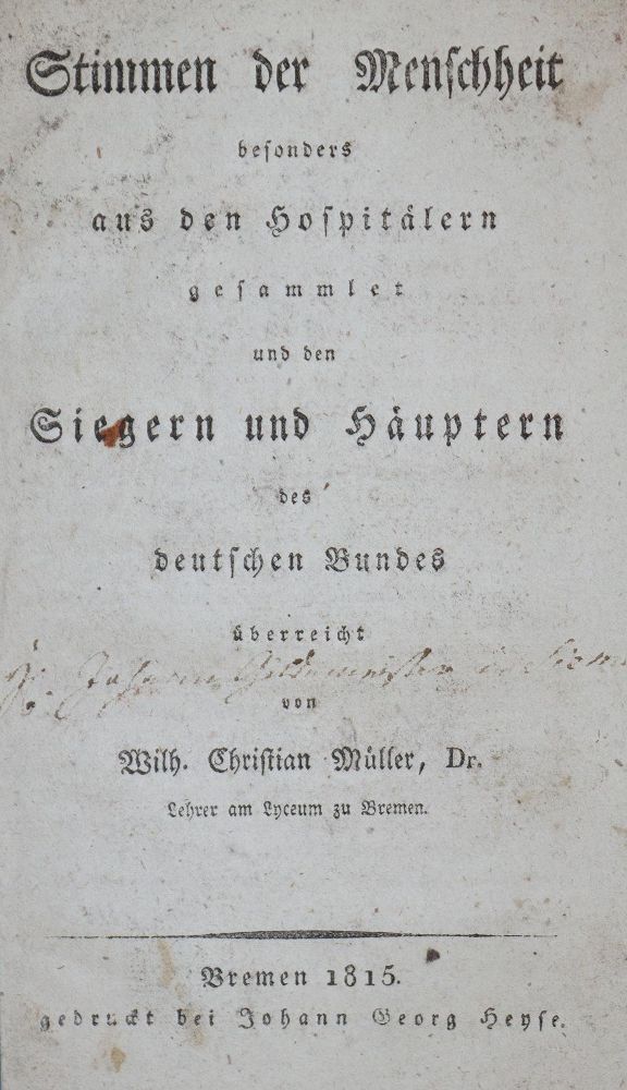 Große Abbildung Nr.1: 137-1465 Müller,W.C.: (Medizin)