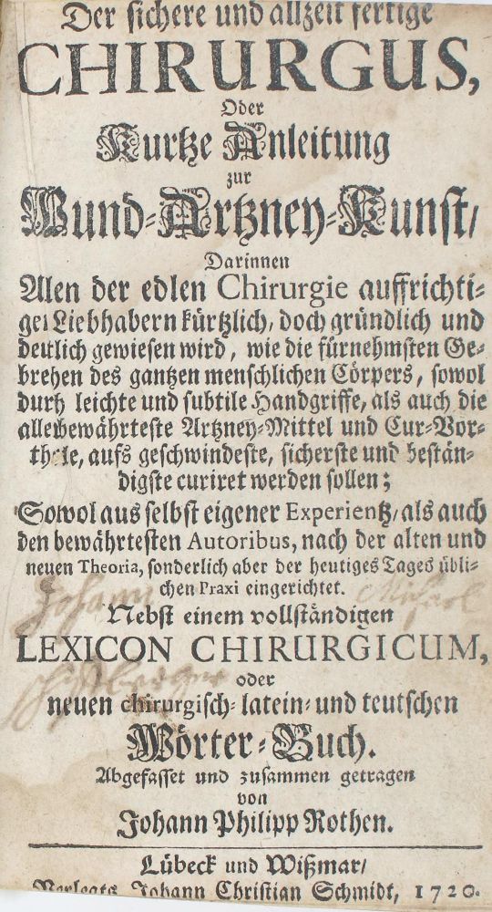 Große Abbildung Nr.2: 137-1482 Roth,J.P.: (Medizin)