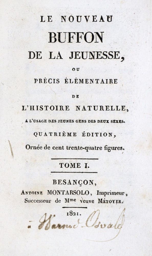 Große Abbildung Nr.1: 137-1492 Buffon,(G.L.L.)de.: (Zoologie)