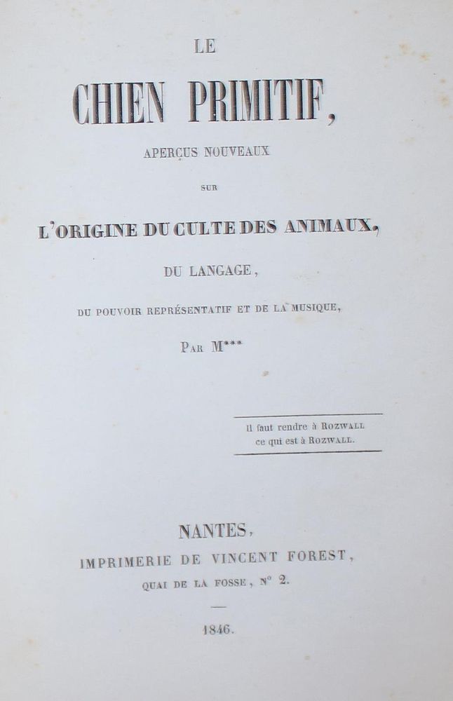 Große Abbildung Nr.1: 137-1499 Chien Primitif, Le,: (Zoologie, Kynologie)