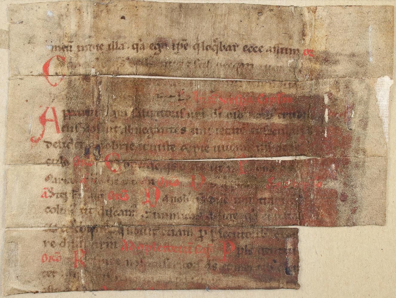 Große Abbildung Nr.1: 137-153 Einbandmakulatur.: (Handschriften)