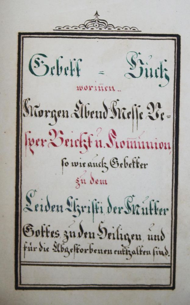 Große Abbildung Nr.1: 137-154 Gebett-Buch: (Handschriften, Gebetbücher)