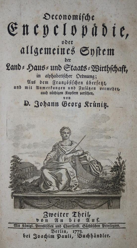Große Abbildung Nr.1: 137-1546 Krünitz,J.G.: (Verschiedene Länder - Geschichte)