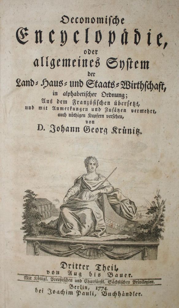Große Abbildung Nr.1: 137-1547 Krünitz,J.G.: (Verschiedene Länder - Geschichte)