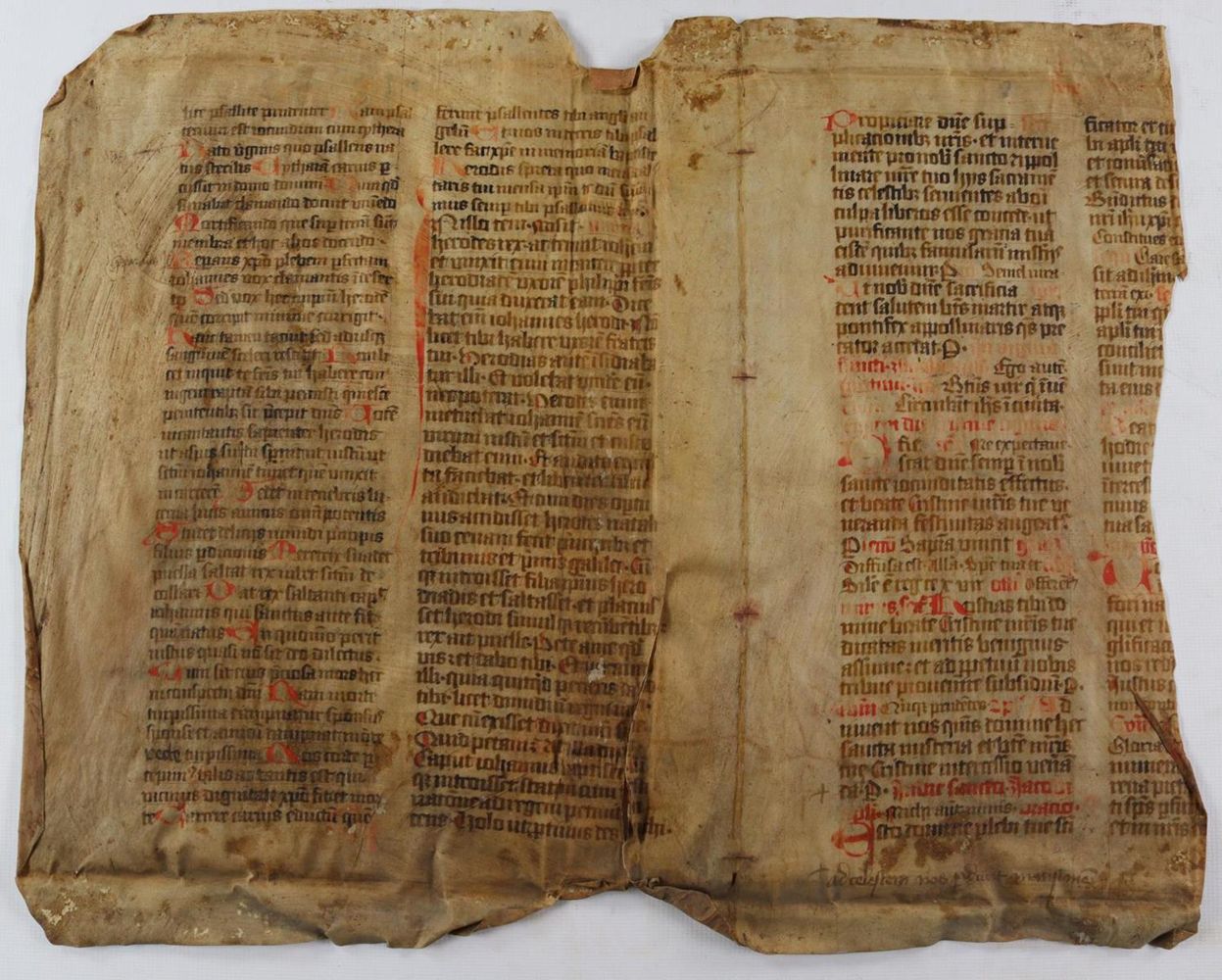 Große Abbildung Nr.1: 137-155 Großfolio-Doppelblatt.: (Handschriften)