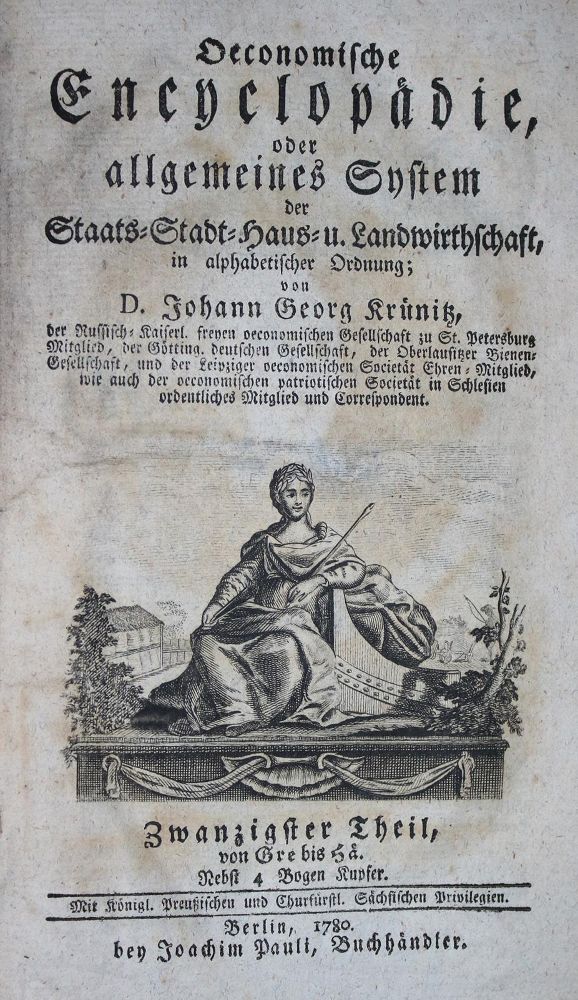 Große Abbildung Nr.1: 137-1564 Krünitz,J.G.: (Verschiedene Länder - Geschichte)