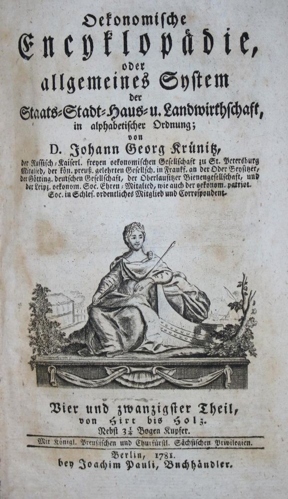 Große Abbildung Nr.1: 137-1568 Krünitz,J.G.: (Verschiedene Länder - Geschichte)