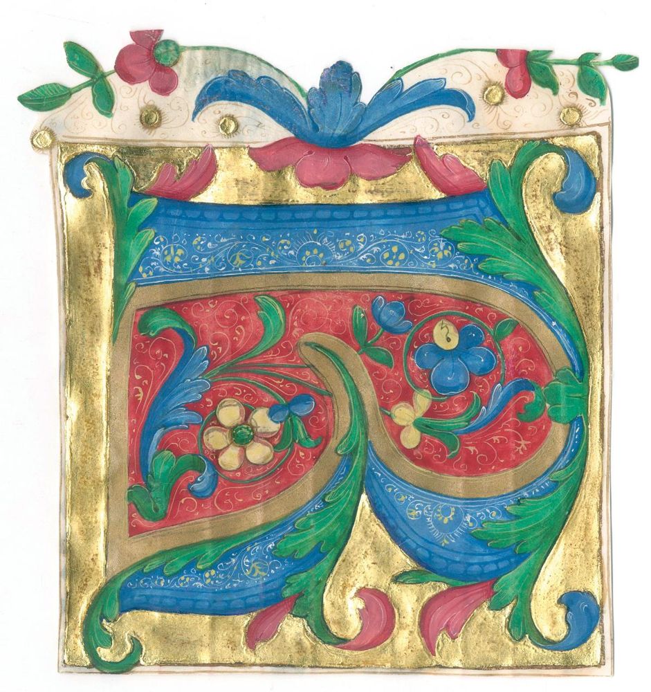 Große Abbildung Nr.1: 137-157 Initiale R.: (Handschriften)