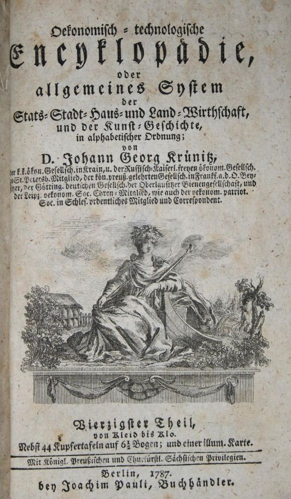 Große Abbildung Nr.1: 137-1576 Krünitz,J.G.: (Verschiedene Länder - Geschichte)