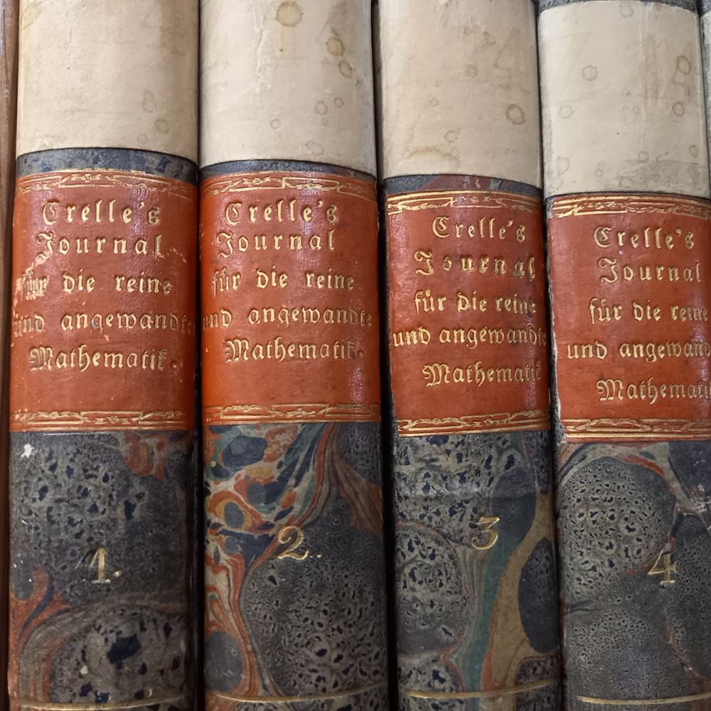 Große Abbildung Nr.4: 137-1610 Journal für die reine und angewandte Mathematik. (Verschiedene Länder - Geschichte, Mathematik)