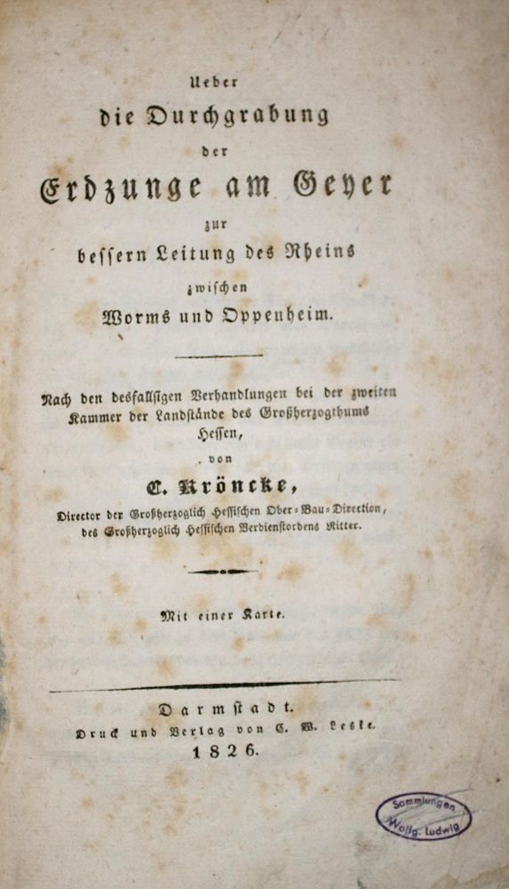 Große Abbildung Nr.1: 137-1642 Kröncke,C.: (Verschiedene Gebiete - Varia, Wasserbau)